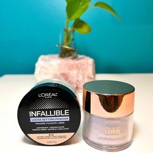 Loreal Paris TM Lumi Shimmerista Highlighting Powder&Tinted Loose Setting Powder